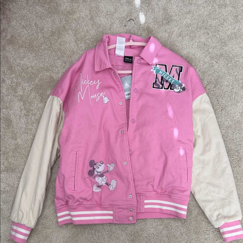 Pink Mickey Mouse Her Universe Varsity Jacket